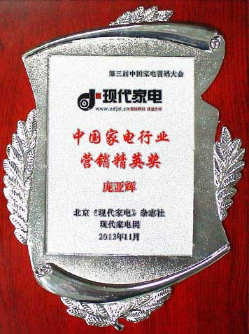 中國家電行業(yè)營銷精英獎